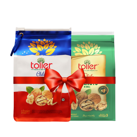 toller Chilean Walnuts Inshell Combo Pack (Tiranga and Green Pack)